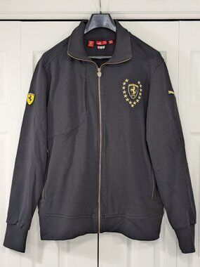 Puma Scuderia Ferrari F1 Racing Black Track Jacket